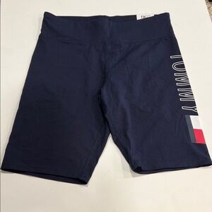 Tommy Hilfiger Women's Performance High Rise Sports Biker Short Stretch Elastic